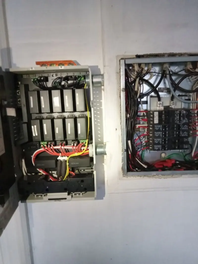 Electrical panel upgrade completed for Security Camera Wiring in Spring Ridge